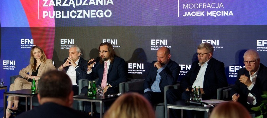 Zdjęcie z panelu dyskusyjnego z Europejskiego Forum Nowych Idei 